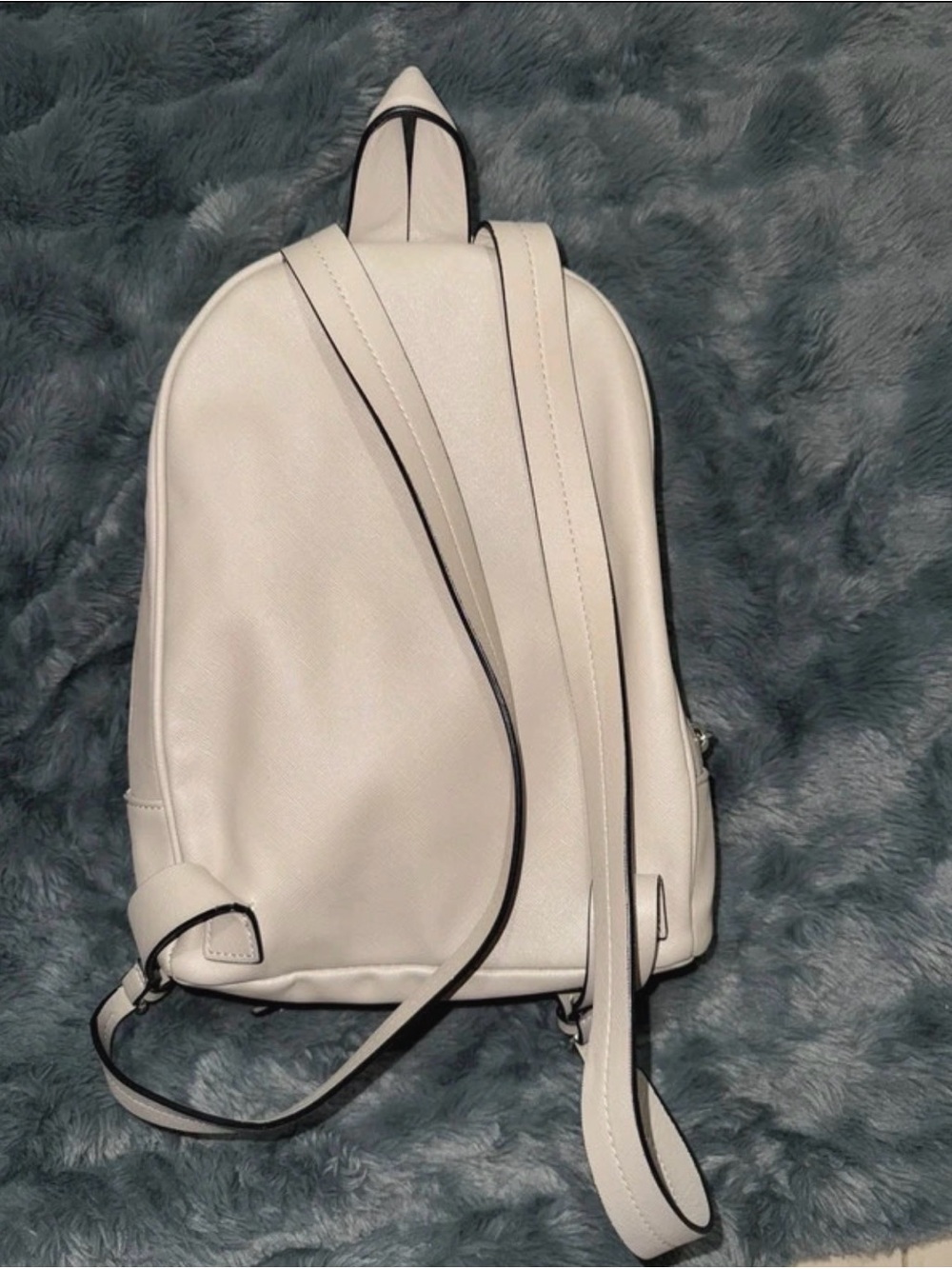 Zara Cream Mini Backpack - Picture 3 of 5